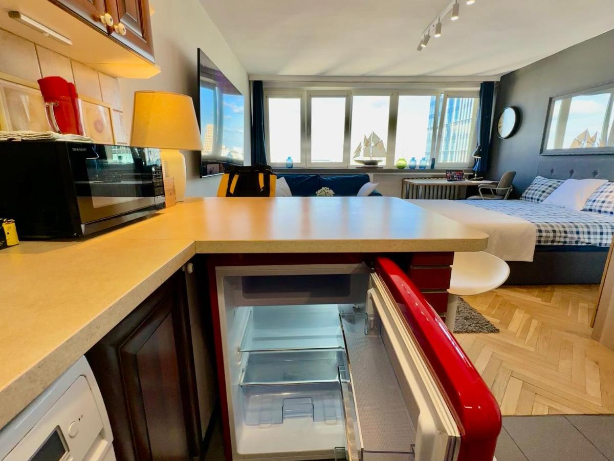 Super Apartament White Warszawa 2X Metro Scisle Centrum Wifi 300 Mbs New Luaran gambar