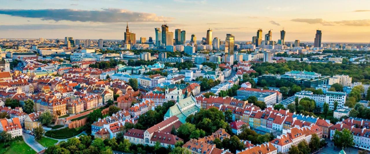 Super Apartament White Warszawa 2X Metro Scisle Centrum Wifi 300 Mbs New Luaran gambar