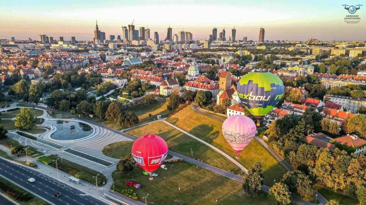 Super Apartament White Warszawa 2X Metro Scisle Centrum Wifi 300 Mbs New Luaran gambar