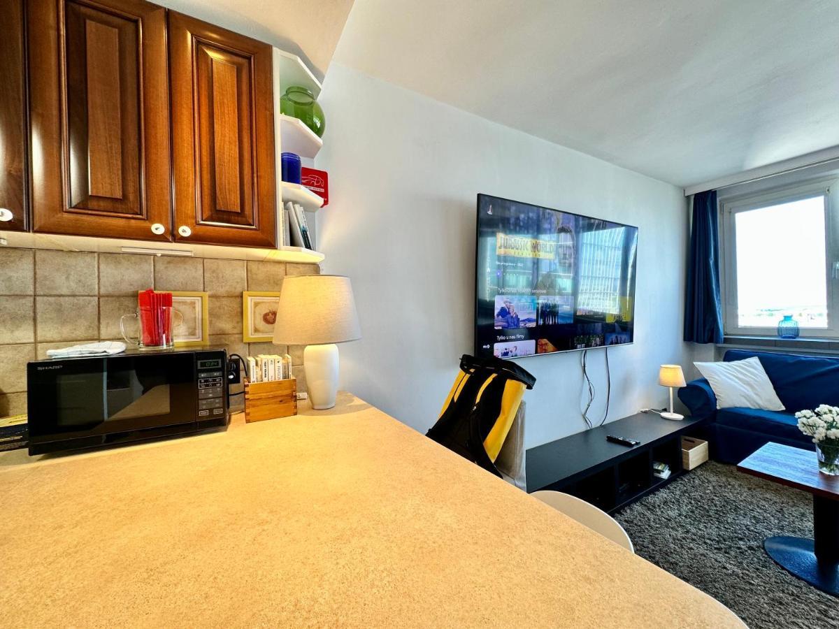 Super Apartament White Warszawa 2X Metro Scisle Centrum Wifi 300 Mbs New Luaran gambar