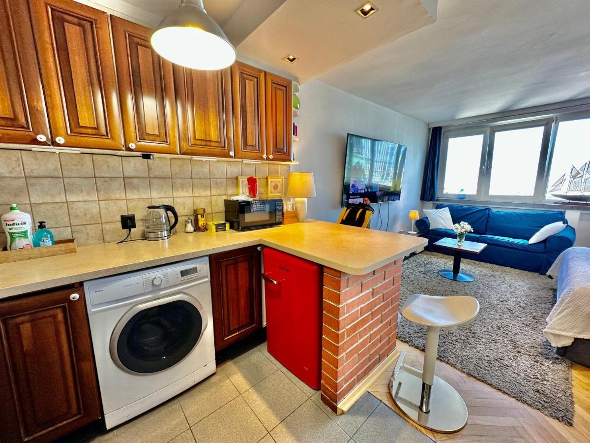Super Apartament White Warszawa 2X Metro Scisle Centrum Wifi 300 Mbs New Luaran gambar