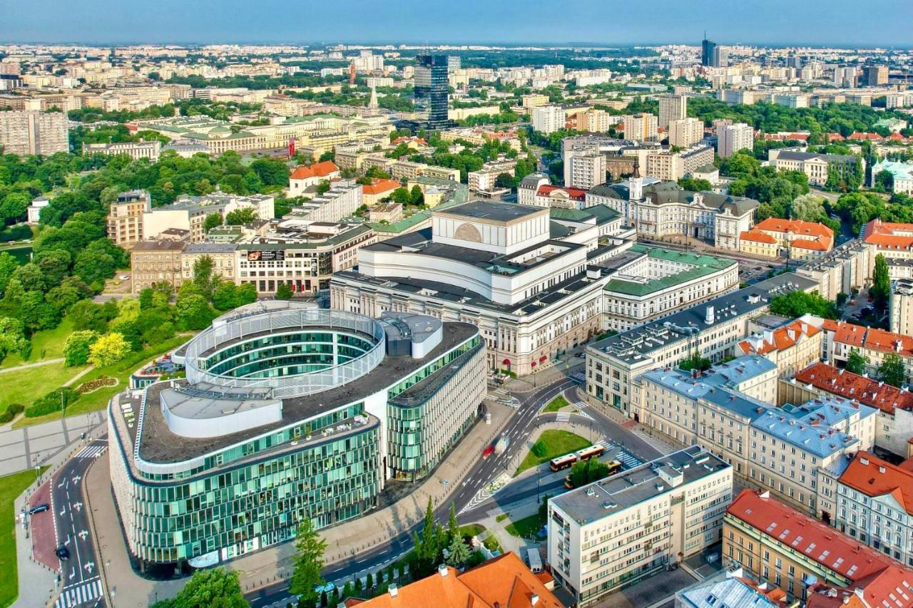 Super Apartament White Warszawa 2X Metro Scisle Centrum Wifi 300 Mbs New Luaran gambar