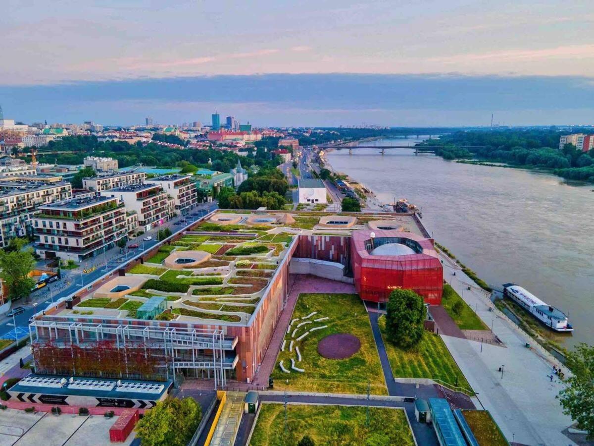 Super Apartament White Warszawa 2X Metro Scisle Centrum Wifi 300 Mbs New Luaran gambar