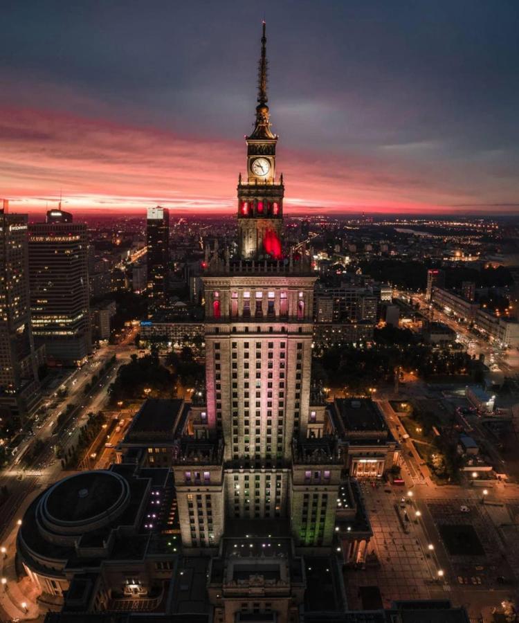 Super Apartament White Warszawa 2X Metro Scisle Centrum Wifi 300 Mbs New Luaran gambar