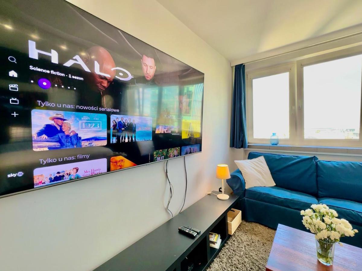 Super Apartament White Warszawa 2X Metro Scisle Centrum Wifi 300 Mbs New Luaran gambar